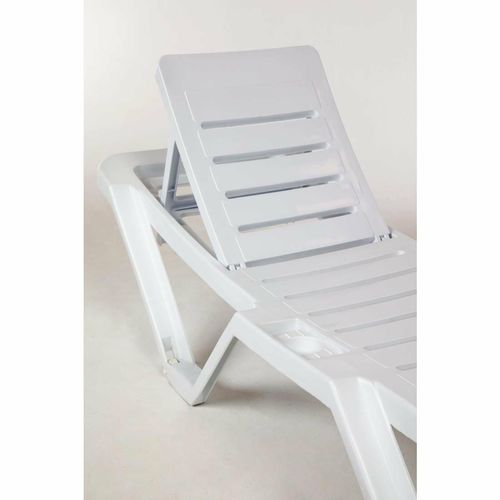 Resol Polypropylene Sun Loungers White (Pack of 2) - CG209 - 9