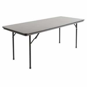 Bolero ABS Rectangular Folding Table Grey 6ft (Single) - GC596 - 3