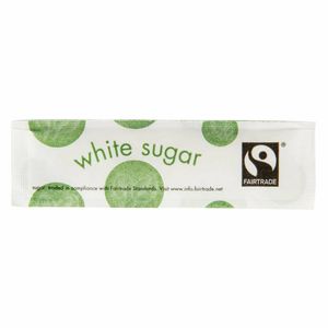 Vegware Compostable Fairtrade White Sugar Sticks (Pack of 1000) - GK100 - 1