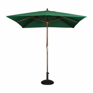 Bolero Square Double Pulley Parasol 2.5m Diameter Green - GH989 - 1