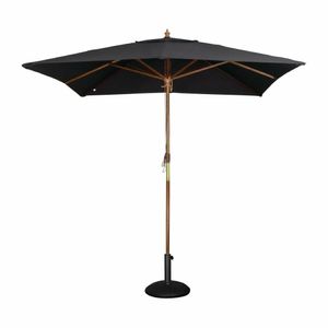 Bolero Square Double Pulley Parasol 2.5m Diameter Black - GH990 - 1