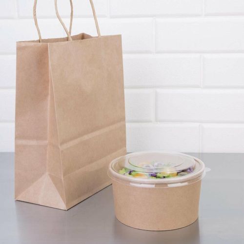 Fiesta Compostable Round Kraft Salad Bowls 1000ml / 35oz (Pack of 300) - FB198 - 6