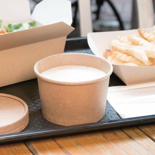 Fiesta Compostable Soup Containers 98mm 230ml / 8oz (Pack of 500) - FB160 - 4