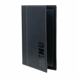 Securit Contemporary Menu Covers and Storage Box A4 Black (Pack of 20) - U266 - 3