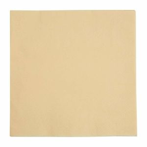Fiesta Recyclable Dinner Napkin Cream 40x40cm 3ply 1/4 Fold (Pack of 1000) - FE252 - 1