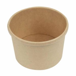 Colpac Recyclable Kraft Microwavable Soup Cups 225ml / 8oz (Pack of 500) - FA366 - 3