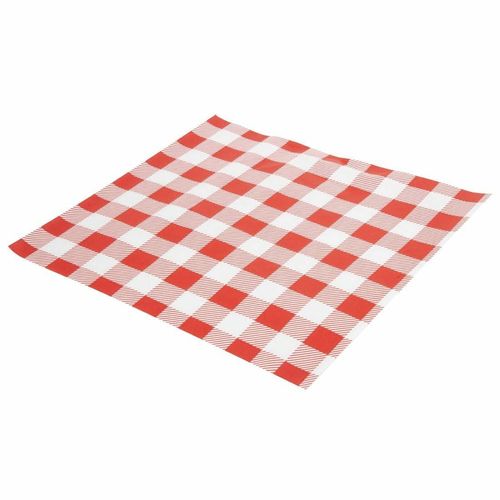 Greaseproof Paper Sheets Red Gingham 250 x 250mm (Pack of 200) - CL657 - 4