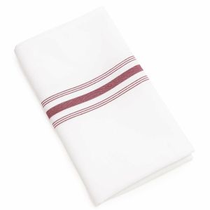 Bistro Table Napkins Burgundy Stripe (Pack of 10) - CM317 - 1