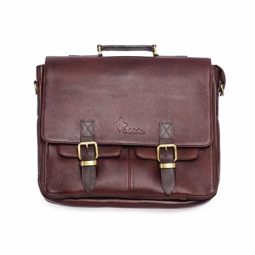 Boldric Messenger Leather Knife Bag Brown 10 Slots - CM558 - 1