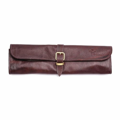 Boldric One Buckle Leather Knife Bag Brown 8 Slots - CM556 - 1