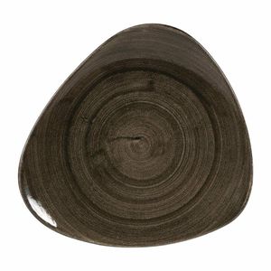 Churchill Stonecast Patina Lotus Plates Iron Black 311mm (Pack of 6) - DY907 - 1