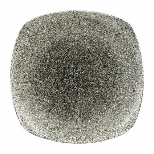 Churchill Studio Prints Raku Square Plates Quartz Black 252mm (Pack of 12) - HC778 - 1