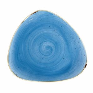 Churchill Stonecast Triangle Plate Cornflower Blue 311mm (Pack of 6) - DF768 - 1