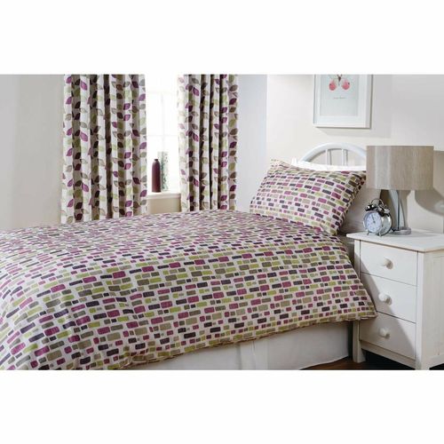Mitre Essentials Florence Pebble Pillowcase Damson - GU368 - 1