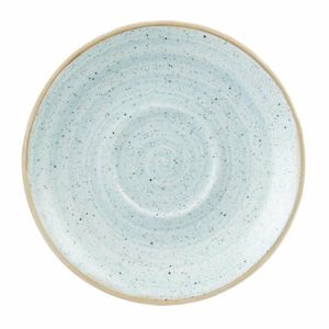 Churchill Stonecast Round Cappuccino Saucers Duck Egg Blue 185mm (Pack of 12) - DK515 - 1