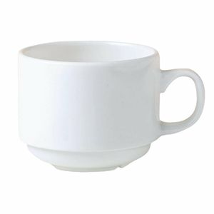 Steelite Monaco White Stacking Cups 212ml (Pack of 36) - V6883 - 1