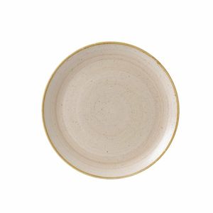 Churchill Stonecast Round Coupe Plate Nutmeg Cream 324mm (Pack of 6) - GR952 - 1