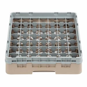 Cambro Camrack Beige 49 Compartments Max Glass Height 92mm - DW561 - 3