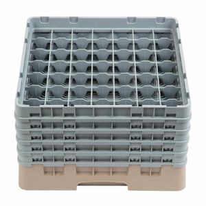Cambro Camrack Beige 49 Compartments Max Glass Height 257mm - DW562 - 3