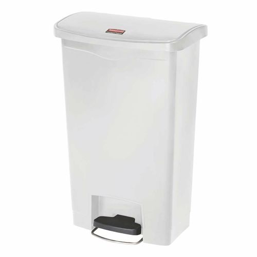 Rubbermaid Slim Jim Step on Bin Front Pedal 50Ltr White - CW586 - 1
