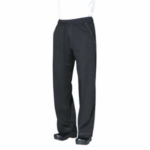 Chef Works Unisex Cool Vent Baggy Chefs Trousers Black S - B187-S - 1