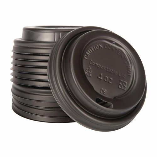 Fiesta Compostable Espresso Cup Lids 113ml / 4oz (Pack of 50) - DY982 - 7