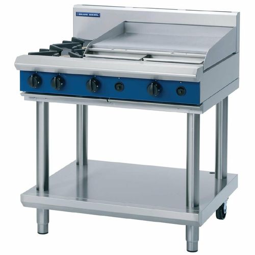 Blue Seal Evolution Cooktop 2 Open/1 Griddle Burner LPG on Stand 900mm G516B-LS/L - GK154-P - 1