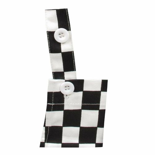 Whites Childrens Bib Apron Big Black and White Check - B357 - 2