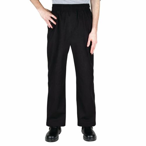 Chef Works Unisex Better Built Baggy Chefs Trousers Black M - A695-M - 2