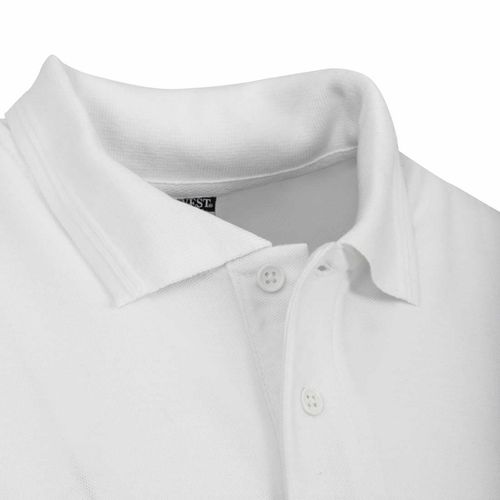 Unisex Polo Shirt White L - A734-L - 7