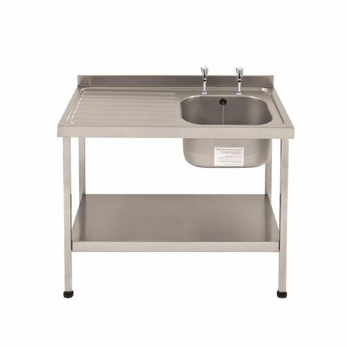 Franke Sissons Self Assembly Stainless Steel Sink Left Hand Drainer 1000x600mm - P050 - 1