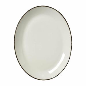 Steelite Charcoal Dapple Oval Coupe Plates 305mm (Pack of 12) - VV1322 - 1