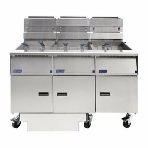 Pitco Triple Tank Natural Gas Solstice Fryer with Filter Drawer G14S/FD-FFF - FS129-N - 3