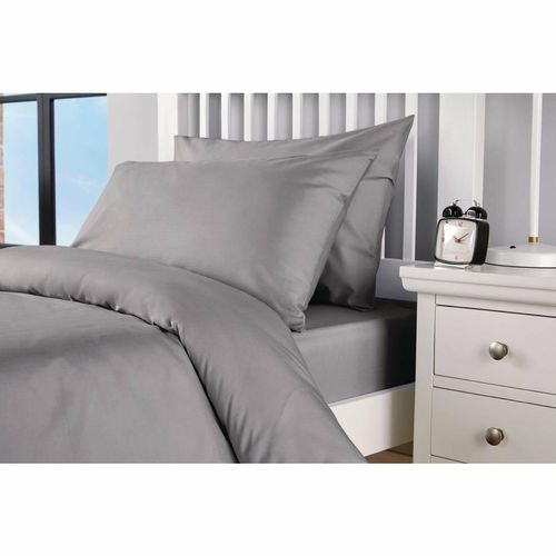 Mitre Essentials Spectrum Duvet Cover Open Grey Super King - HB641 - 2