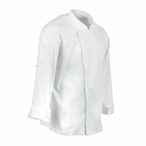 Chef Works Unisex Hartford Lightweight Chef Jacket White Size 3XL - BB264-3XL - 4