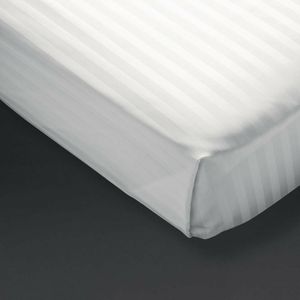 Mitre Comfort Satin Flat Sheet White King Size - GT847 - 1