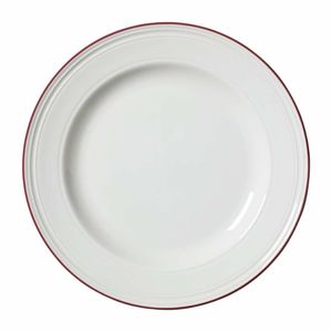 Steelite Bead Maroon Band Plates 255mm (Pack of 12) - VV2685 - 1