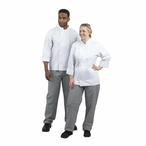 Whites Unisex Vegas Chefs Trousers Black and White Check S - DL712-S - 4