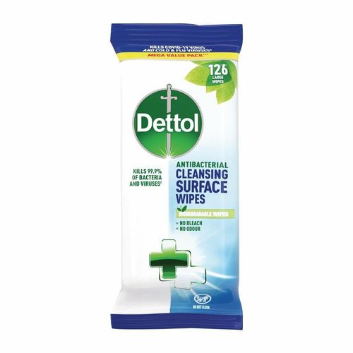 Dettol Antibacterial Surface Cleaning Wipes (Pack of 126) - FT011 - 1