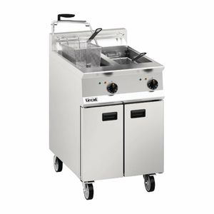 Lincat Opus 800 Twin Tank Twin Basket Free Standing Electric Filtration Fryer OE8113/OP - DM527 - 1