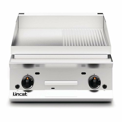 Lincat Opus 800 Half Ribbed Natural Gas Griddle OG8201/R/N - DM546-N - 3