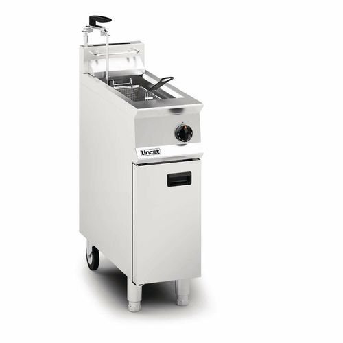Lincat Opus 800 Single Tank Single Basket Free Standing Natural Gas Filtration Fryer OG8110/OP - DM537-N - 1