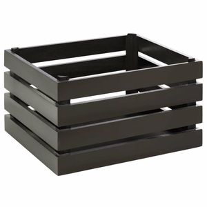 APS Superbox Coated Wooden Crate Black 350 x 290mm - FT152 - 1