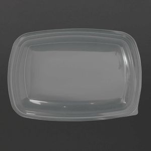 Fastpac Large Rectangular Food Container Lids 1350ml / 48oz (Pack of 150) - DW785 - 3