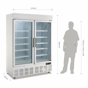 Polar G-Series Upright Display Freezer 920Ltr White - GH507 - 3