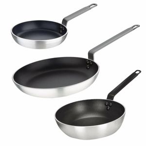 Vogue Cook Like A Pro 3-Piece Non-Stick Frying Pan and Saute Pan Set - 1