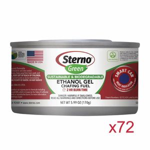 Sterno Green Ethanol Gel Chafing Fuel 2 Hour (Pack of 72) - 1