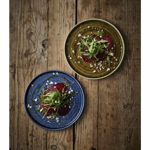 Churchill Stonecast Plume Walled Plates Ultramarine 220mm (Pack of 6) - 2