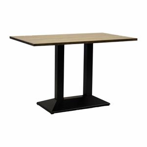 Turin Rectangular Dining Table Weathered Oak 1200x700mm - 1