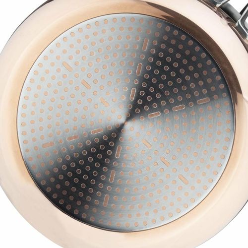 Vogue Induction Tri-Wall Copper Fry Pan - 280x60mm - 3
